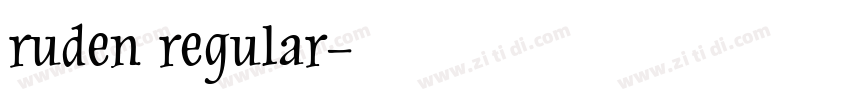 ruden regular字体转换